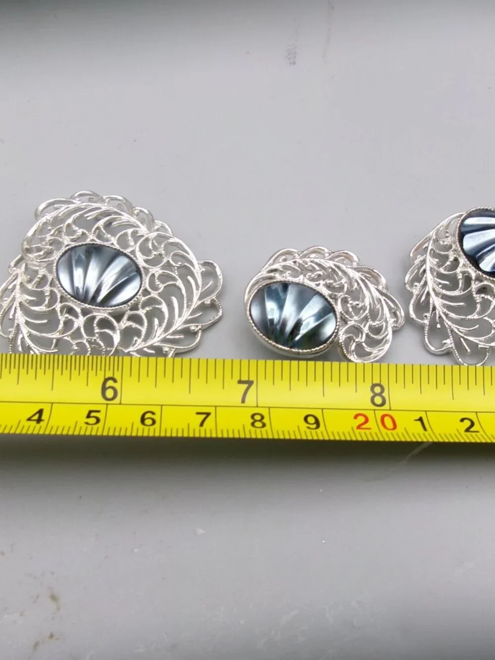 Sarah Coventry Royal Plumage Brooch and Earrings Set, Vintage Jewelry